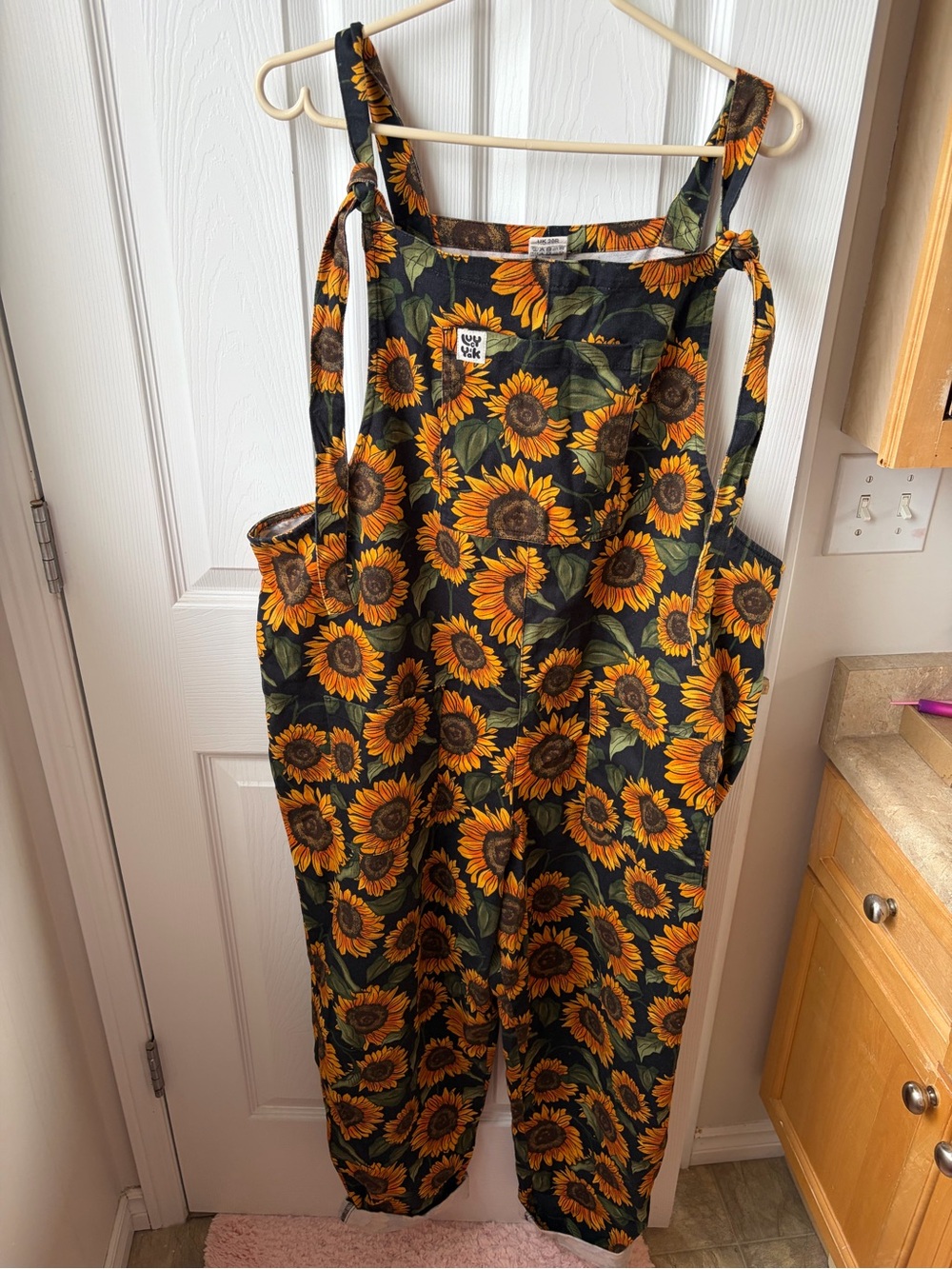Lucy & Yak sunflower dungarees